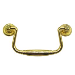 نمایش جزئیات برای دستگیره آنتیک فلزی طلایی طول 102 میلی متر تصویر دستگیره آنتیک فلزی طلایی طول 102 میلی متر