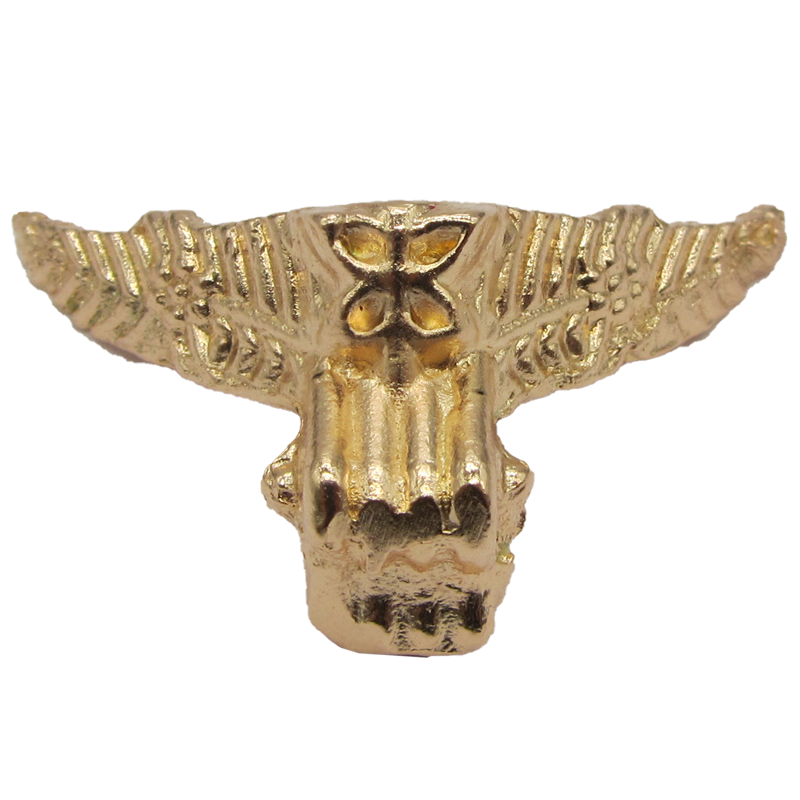 تصویر پایه آنتیک فلزی طرح پروانه رزگلد دو منظوره ارتفاع 20 میلی‌متر