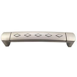 دستگیره کابینت دو پیچ پلاستیکی بهسازان مدل A12 طرح ساتن  دستگیره کابینت دو پیچ پلاستیکی بهسازان مدل A12 طرح ساتن