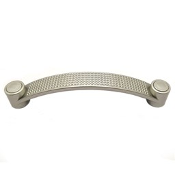 دستگیره کابینت دو پیچ پلاستیکی بهسازان مدل A22 طرح ساتن  دستگیره کابینت دو پیچ پلاستیکی بهسازان مدل A22 طرح ساتن