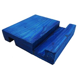 استند موبایل دو طرفه چوبی آبی استند موبایل دو طرفه چوبی آبی