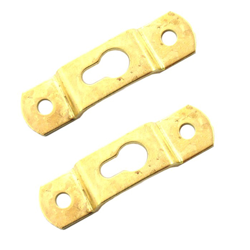 تصویر بست دو پیچ فلزی مدل پل طلایی طول 48 میلی‌متر بسته 2 عددی