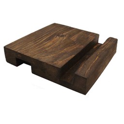 نمایش جزئیات برای استند موبایل دو طرفه چوبی قهوهای تصویر استند موبایل دو طرفه چوبی قهوهای