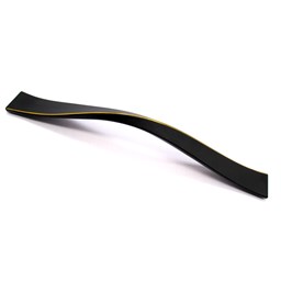 دستگیره دو پیچ مشکی طلایی فلزی 23.5 سانتیمتر دستگیره دو پیچ مشکی طلایی فلزی 23.5 سانتیمتر