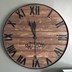 تصویر قاب چوبی مشکی ساعت دیواری قطر 65 سانتی‌متر