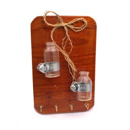 جاکلیدی چوبی گلدان دار 13 در 20 سانتیمتر جاکلیدی چوبی گلدان دار 13 در 20 سانتیمتر