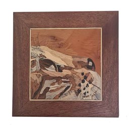 تابلوی چوبی معرق کاری طرح گربه 31 در 31 سانتیمتر تابلوی چوبی معرق کاری طرح گربه 31 در 31 سانتیمتر