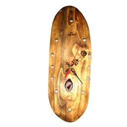 ساعت دیواری چوبی طرح روستیک قهوه ای 37 در 15 سانتیمتر ساعت دیواری چوبی طرح روستیک قهوه ای 37 در 15 سانتیمتر