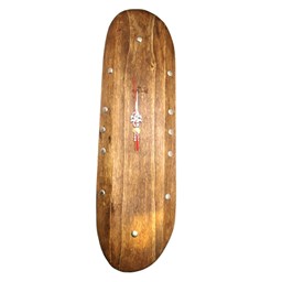 ساعت دیواری چوبی طرح روستیک قهوه ای 45 در 14 سانتیمتر ساعت دیواری چوبی طرح روستیک قهوه ای 45 در 14 سانتیمتر