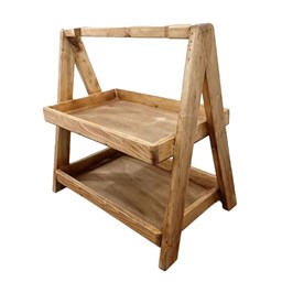 نمایش جزئیات برای استند دو طبقه چوبی 30 در 40 سانتیمتر تصویر استند دو طبقه چوبی 30 در 40 سانتیمتر