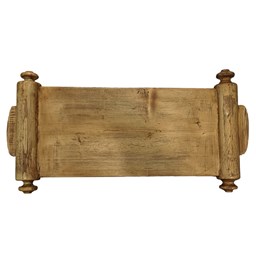 سینی چوبی دسته خراطی طول 50 سانتیمتر سینی چوبی دسته خراطی طول 50 سانتیمتر