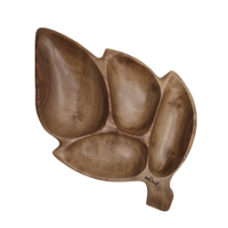 اردوخوری چوبی طرح برگ 4 خانه  اردوخوری چوبی طرح برگ 4 خانه