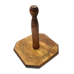 استند دستمال رولی چوبی ارتفاع 16 سانتیمتر استند دستمال رولی چوبی ارتفاع 16 سانتیمتر