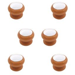 دستگیره کابینت تک پیچ پلاستیکی بهسازان مدل A5 چوب کروم بسته 6 عددی دستگیره کابینت تک پیچ پلاستیکی بهسازان مدل A5 چوب کروم بسته 6 عددی