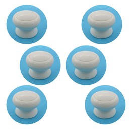دستگیره کابینت تک پیچ پلاستیکی بهسازان مدل A5 سفید بسته 6 عددی دستگیره کابینت تک پیچ پلاستیکی بهسازان مدل A5 سفید بسته 6 عددی