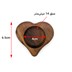جا وارمری چوبی طرح قلب طول 6.5 سانتی‌متر, تصویر 3