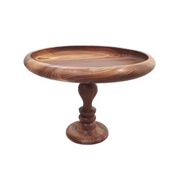 شیرینی خوری و میوه خوری پایه دار چوبی قطر 35 سانتیمتر شیرینی خوری و میوه خوری پایه دار چوبی قطر 35 سانتیمتر