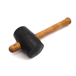 چکش حکاکی دو سر تخت لاستیکی قطر 6.5 سانتیمتر چکش حکاکی دو سر تخت لاستیکی قطر 6.5 سانتیمتر