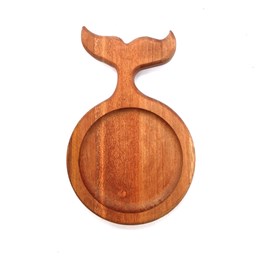 زیر لیوانی چوبی طرح ماهی قطر 8.5 سانتیمتر زیر لیوانی چوبی طرح ماهی قطر 8.5 سانتیمتر