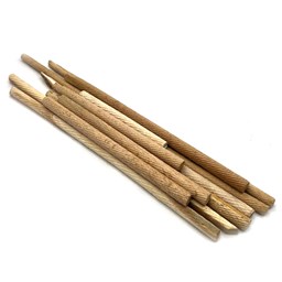 میله گرد چوبی شیاردار قطر 10 میلیمتر بسته 10 عددی میله گرد چوبی شیاردار قطر 10 میلیمتر بسته 10 عددی