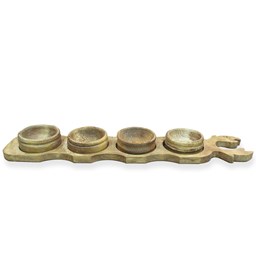 اردوخوری چوبی 4 خانه طرح گوزن اردوخوری چوبی 4 خانه طرح گوزن