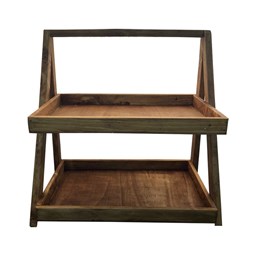 نمایش جزئیات برای استند دو طبقه چوبی 24 در 38 سانتیمتر تصویر استند دو طبقه چوبی 24 در 38 سانتیمتر