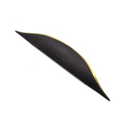 دستگیره کابینت دو پیچ مشکی طلایی طرح موج طول 17 سانتیمتر دستگیره کابینت دو پیچ مشکی طلایی طرح موج طول 17 سانتیمتر