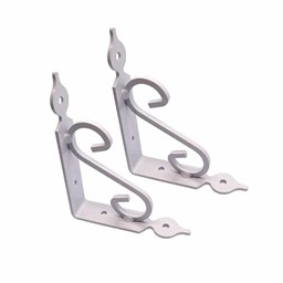 گونیا طبقه فلزی فرفوژه سفید 10 در 13 سانتیمتر بسته 2 عددی گونیا طبقه فلزی فرفوژه سفید 10 در 13 سانتیمتر بسته 2 عددی