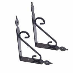 گونیا طبقه فلزی فرفورژه مشکی 17 در 13 سانتیمتر بسته 2 عددی گونیا طبقه فلزی فرفورژه مشکی 17 در 13 سانتیمتر بسته 2 عددی