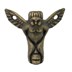 تصویر پایه آنتیک فلزی طرح فرشته زیتونی ارتفاع 26 میلی‌متر بسته 4 عددی