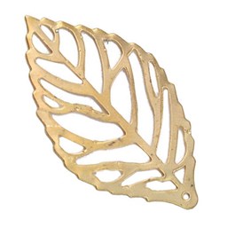 تصویر توری آنتیک تزیینی طرح برگ طلایی بسته 10 گرمی
