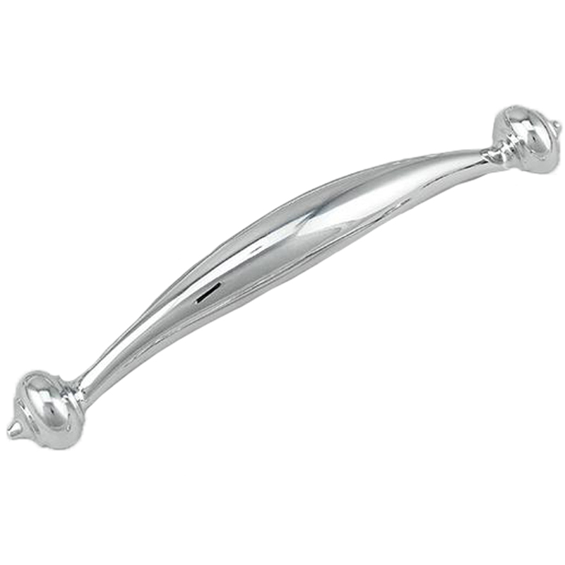 تصویر دستگیره کابینت دو پیچ MHH مدل M120 نقره ای براق