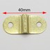 تصویر بست دو پیچ فلزی مدل پل طلایی بسته 10 عددی