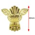 تصویر پایه آنتیک فلزی طرح گوش فیل طلایی بسته 2 عددی