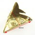 تصویر پایه آنتیک فلزی مدل آریا طلایی