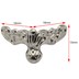 تصویر پایه آنتیک فلزی طرح عقاب نقره‌ای ارتفاع 13 میلی‌متر بسته 4 عددی