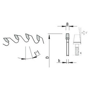 تیپ دندانه ConicalTooth