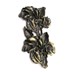 تصویر توری آنتیک تزیینی پتینه دودی طرح گل شیپوری طول 78 میلی‌متر بسته 2 عددی