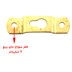 تصویر بست دو پیچ فلزی مدل پل طلایی طول 55 میلی‌متر بسته 2 عددی 
