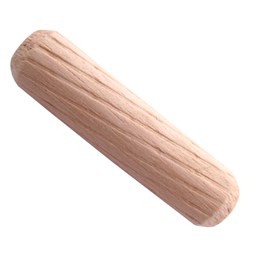تصویر پین چوبی شیار دار قطر 8 طول 30 میلی‌متر بسته 200 عددی
