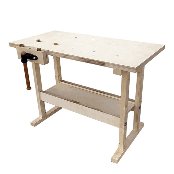 تصویر میز کار چوبی چوتاشی با گیره مدل PNV12060