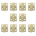 تصویر لولا آنتیک تخت طلایی طول 12 میلی‌متر ایرانی بسته 10 عددی