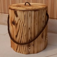مراحل ساخت سطل چوبی