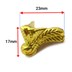 تصویر پایه آنتیک پلاستیکی عاجدار ریز طلایی ارتفاع 17 میلی‌متر بسته 4 عددی