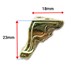 تصویر پایه آنتیک فلزی کلاسیک ریز طلایی ارتفاع 23 میلی‌متر