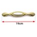 تصویر دستگیره کابینت دو پیچ فلزی گوهران مدل پرنس طلایی طول 19 سانتی‌متر