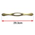 تصویر دستگیره کابینت دو پیچ فلزی گوهران مدل پرنس زیتونی طول 29.3 سانتی‌متر