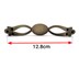 تصویر دستگیره کابینت دو پیچ فلزی گوهران مدل گیسو سرامیکی زیتونی طول 14 سانتی‌متر