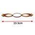 تصویر دستگیره کابینت دو پیچ فلزی گوهران مدل گیسو سرامیکی کافی طول 23.5 سانتی‌متر