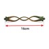 تصویر دستگیره کابینت دو پیچ فلزی گوهران مدل گیسو طلایی طول 17.2 سانتی‌متر